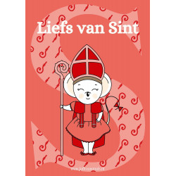 Sinterklaaskaart - Liefs van Sint
