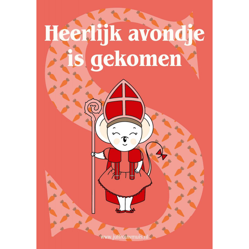 Sinterklaaskaart - Heerlijk avondje is gekomen..