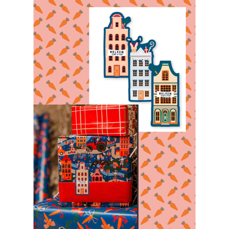 Juffrouw Muis  - Sinterklaas Plakkers - Huisjes