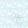 A4 papier (boerderijdieren - babyblauw)