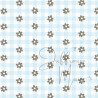A4 papier (boerderij ruitje bloem - babyblauw)