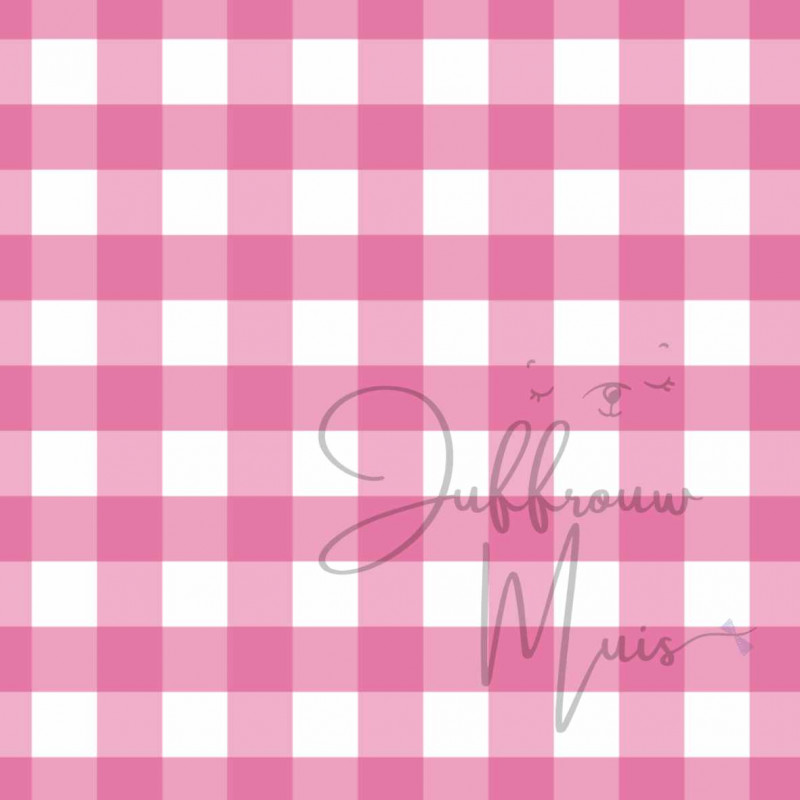 A4 papier (knalrose - klein ruitje)