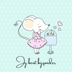 Kaartje Juffrouw Muis (jij bent bijzonder)